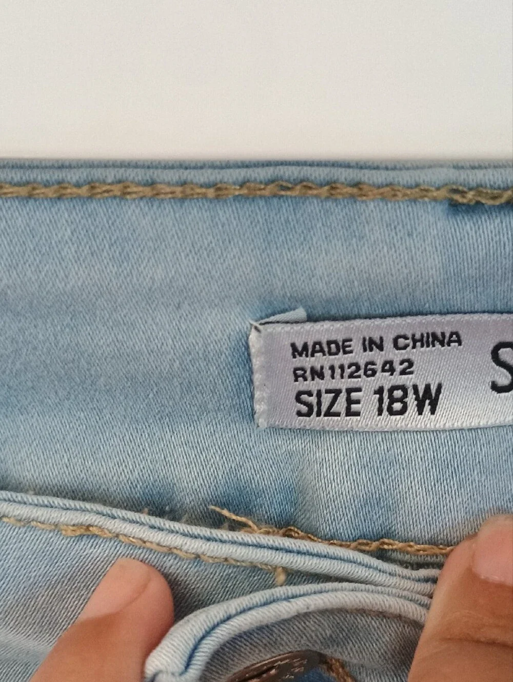 Sandpiper Light Blue Denim Bermuda Shorts